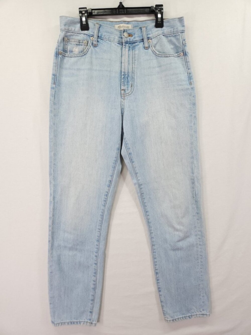Madewell The Perfect Summer Jean Light Wash High Rise Tapered Mom Size 27 30x28